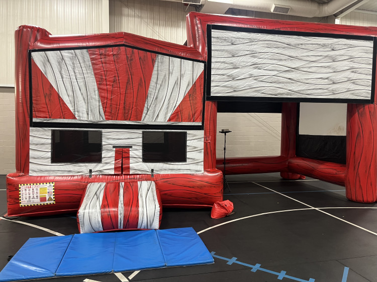 Movie Screen and Bounce House